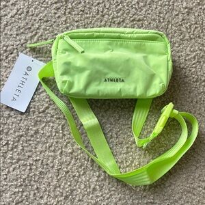 Athleta Neon Lime Crossbody Belt Pouch